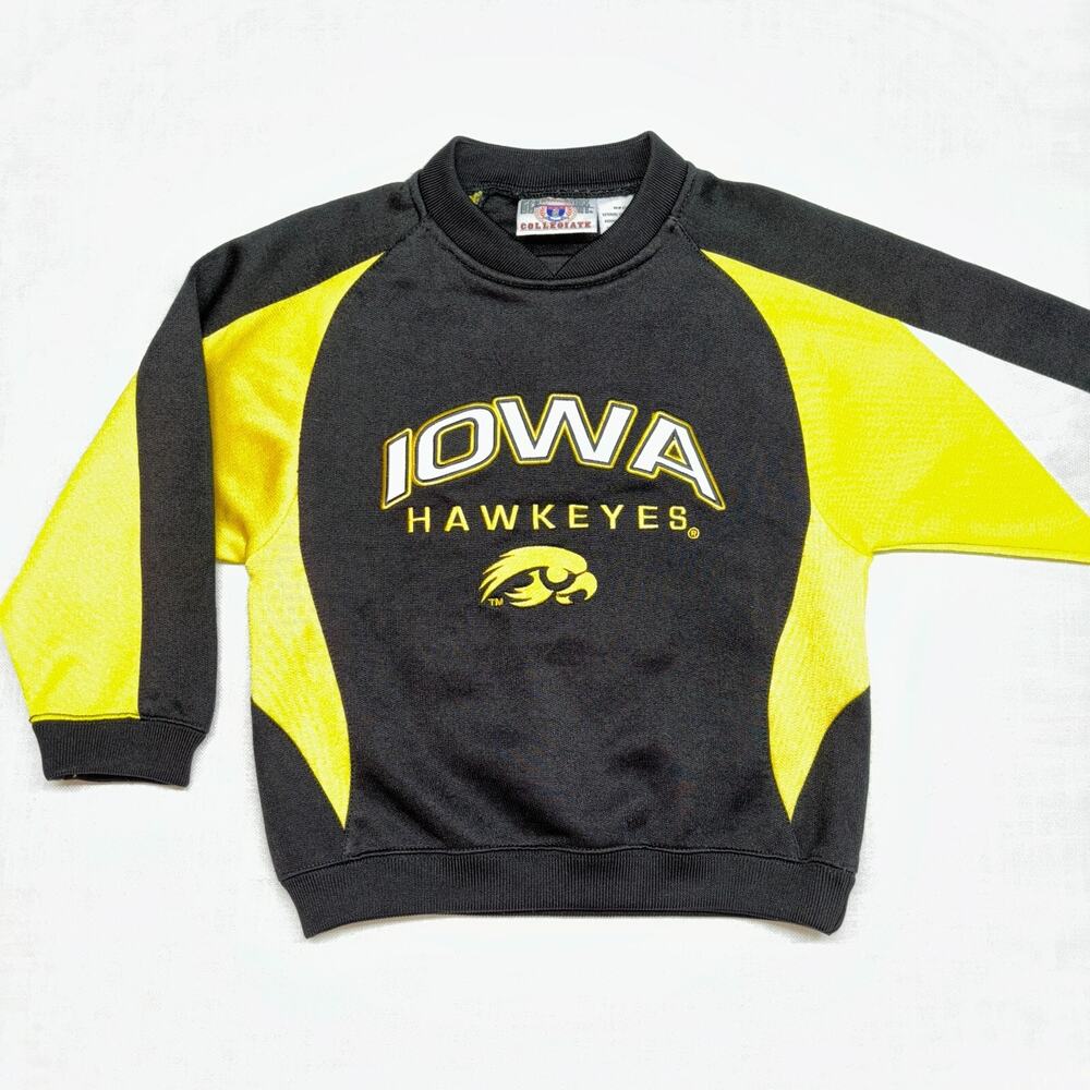 Iowa Hawkeyes Sweater Genuine Stuff Collegiate Youth Medium 5/6 Black Sweatshirt
